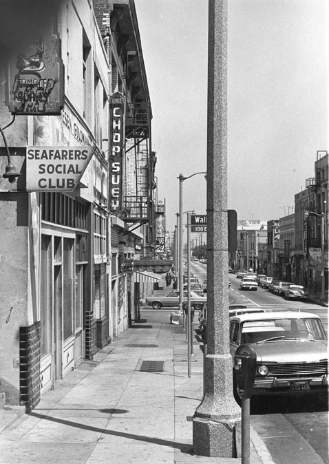 Beacon Street in an undated Daily Breeze file photo from the late 1960s, before redevelopment.