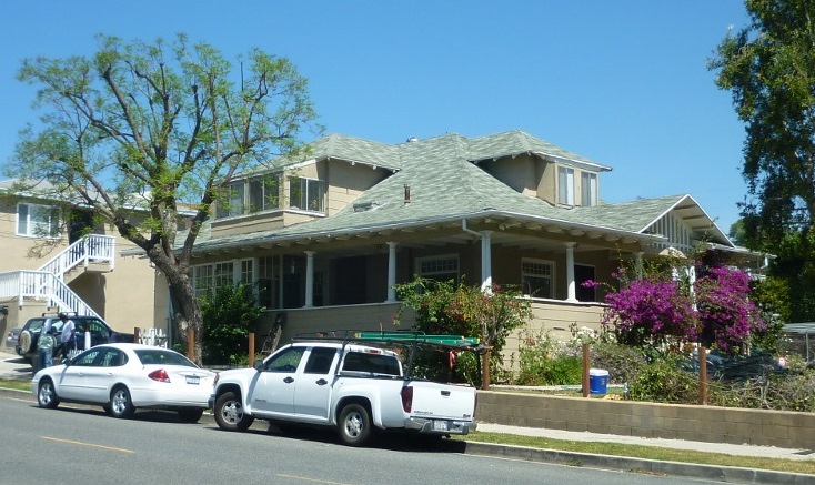 The original wooden house build by John T. Gaffey in 1906 still stands on Third Street in San Pedro. (May 2014 Daily Breeze file photo.)