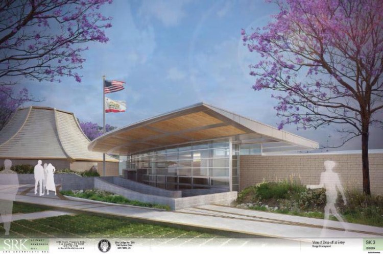 San Pedro Elks Lodge rendering of the rebuilt structure. (Credit: SRK)
