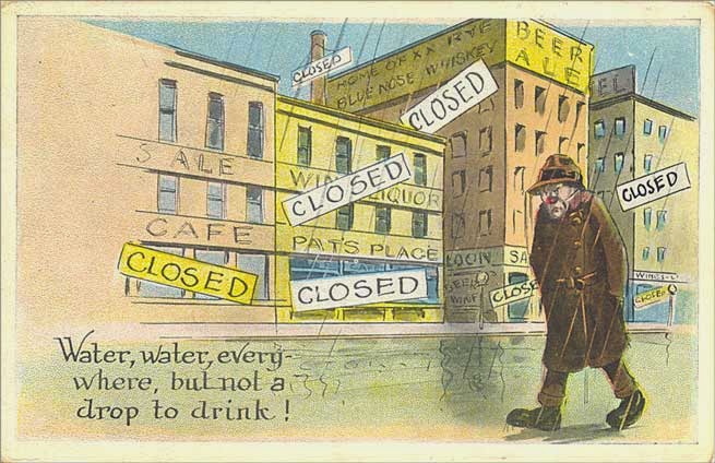 Undated Prohibition-era postcard.