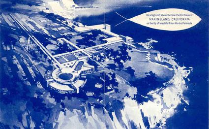 Artist's rendition, ca. 1953, of the planned Marineland layout.