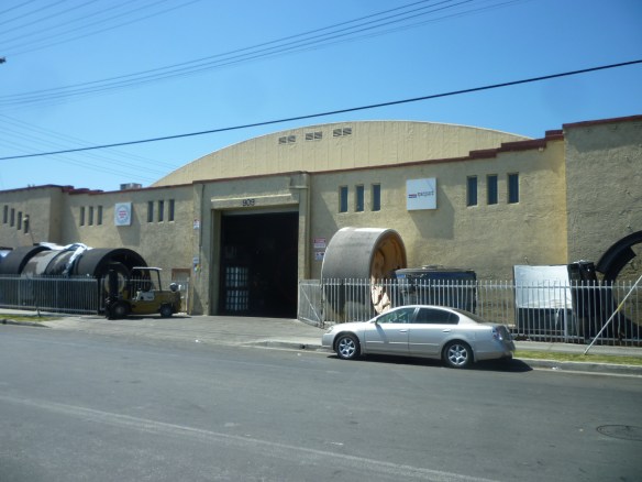 The old Wilmington Bowl building built in 1930 currently houses the Marine Fenders International firm. (April 2016 Daily Breeze photo)