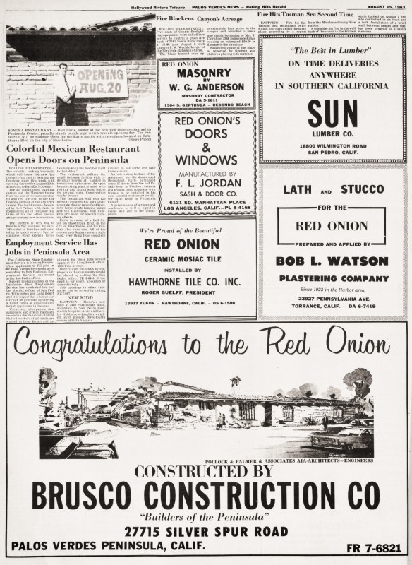 Palos Verdes News, Aug. 15, 1963 edition.