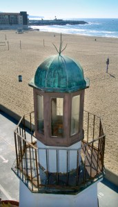 The lighthouse fixture on the house at 100 Strand in Hermosa Beach. Jan. 28, 2004 file photo. (Brad Graverson / Staff Photographer)