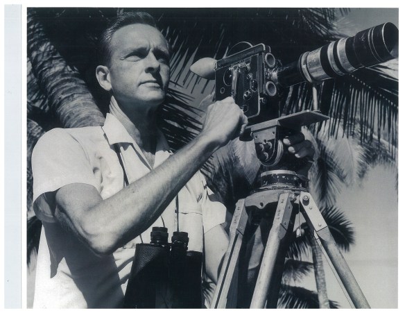 Filmmaker Bud Browne made the first commercial surf documentary in 1953. Undated photo. (Courtesy Bud Brown Archives)