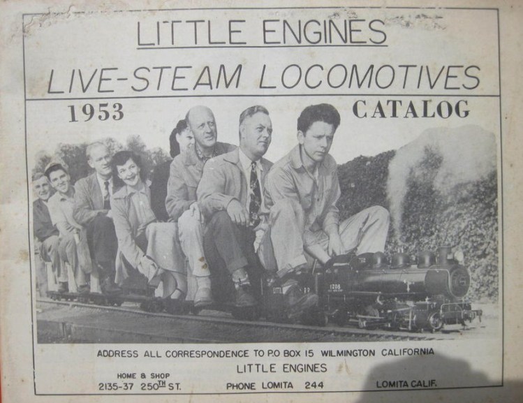 No children in sight on the cover of the 1953 Little Engines catalog