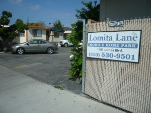 Jim Thorpe died at his home in this Lomita trailer park. March 2014 Daily Breeze photo.
