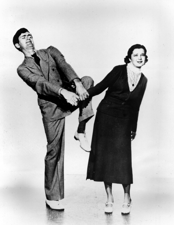Buddy and Vilma Ebsen in a scene from "Broadway Melody of 1936." (Associated Press photo)