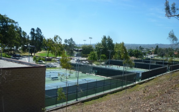 The tennis courts at Alta Vista Park opened in 1975.  (August 2015 Daily Breeze photo)