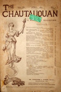 April 1890 issue of The Chautauquan magazine.