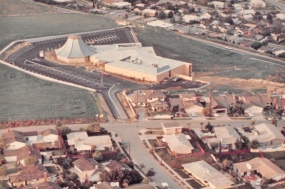 Some neighbors objected to the spire atop the San Pedro Elks Lodge meeting room building. (1968 Daily Breeze file photo)