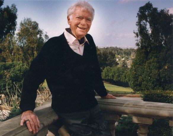 Buddy Ebsen at home in Palos Verdes Estates. Ebsen, star of The Beverly Hillbillies and Barnaby-Jones recently wrote his autobiography, "The Other Side of Oz." Feb. 17. 1994. (Daily Breeze photo by Robert Casillas )