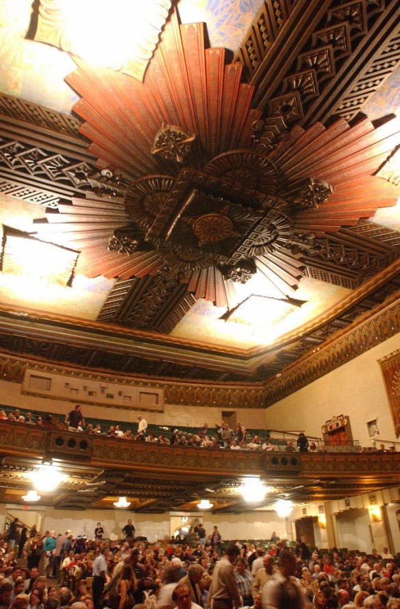 The woodwork throughout the Warner Grand Theatre is as much of an attraction as the performances or shows the theater hosts. (2003 Daily Breeze staff file photo)