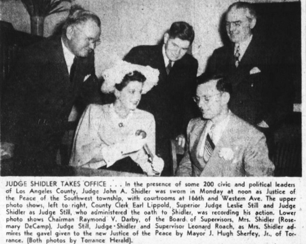 Torrance Herald, Nov. 6, 1947, Page 1. (Credit: Historical Archives Database, Torrance Public Library)