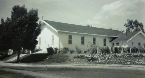 Undated photo of the Church of the Nativity's original building, circa 1930s. (Daily Breeze file photo)
