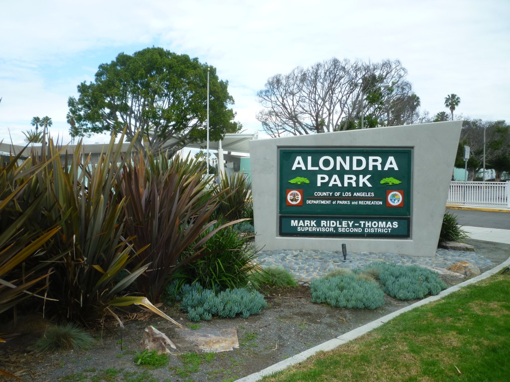 Alondra Park, Redondo Beach Boulevard entrance. (Jan. 2015 Daily Breeze photo)