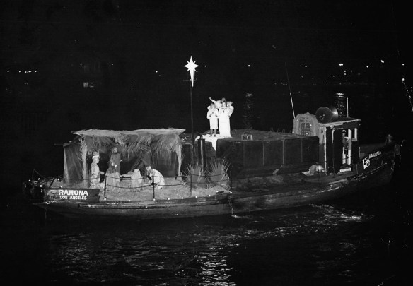 The "Ramona" won the Grand Sweepstakes prize at the 6th annual Christmas Afloat boat parade in San Pedro in December 1968. (Daily Breeze file photo)