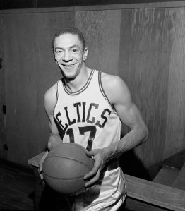 Don Barksdale of the Boston Celtics poses in Boston on Nov. 24, 1953. (AP Photo)
