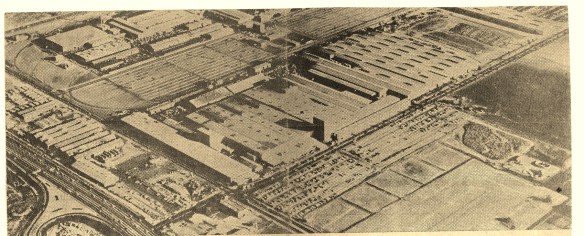 Undated aerial photo of the Harvey Aluminum plant in Harbor Gateway, taken from the Daily Breeze of Jan. 31, 1965.