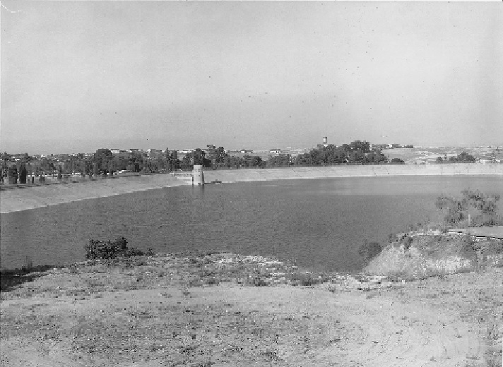The Palos Verdes Reservoir remains uncovered in this 1969 Daily Breeze file photo.