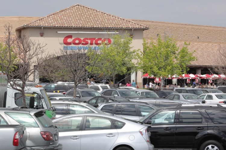 Costco is moving from its leased store and building a bigger one on a large vacant plot of land next door that will also have more parking. 2014 file photo. (Chuck Bennett / Staff Photographer)