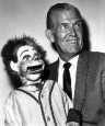 Undated photo of Bub Thomas with one of the dummies from his ventriloquist act. (Credit: www.harmonize.com)