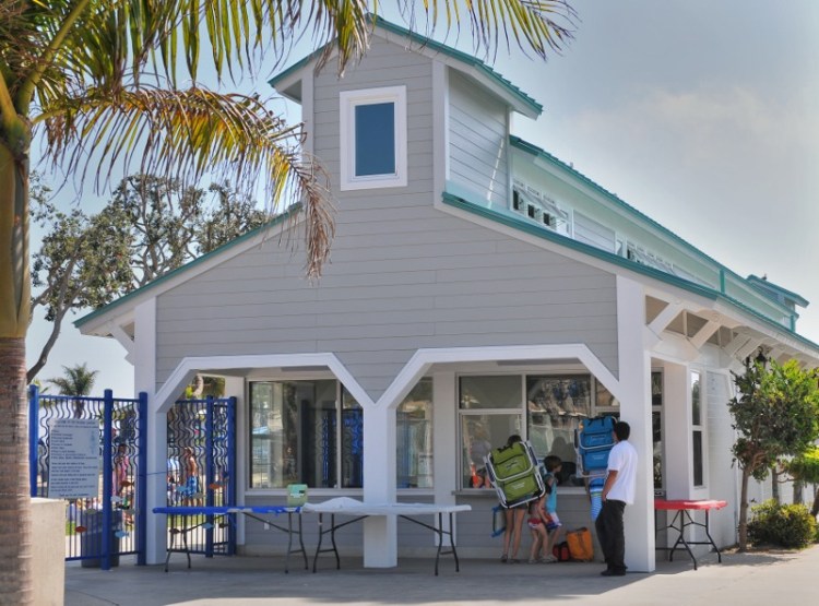 Renovated Seaside lagoon building. The $1.2 million dollar project includes new bathrooms for visitors. (Daily Breeze photo by Robert Casillas. Staff Photographer)
