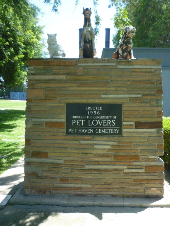 Memorial at Pet Haven. (June 2015 Daily Breeze photo)