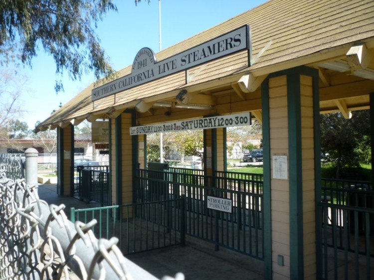 The Southern California Live Steamers train depot at Wilson Park in Torrance. (March 2015 Daily Breeze photo)