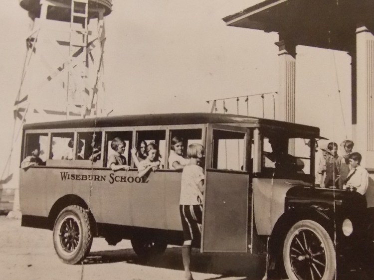 Wiseburn acquired its first school bus in 1925. (Photo courtesy Wiseburn Unified School District)