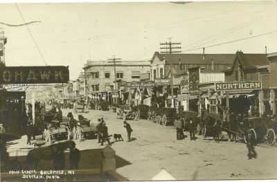 This 1909 postcard shows the main street of Goldfield, Nev.