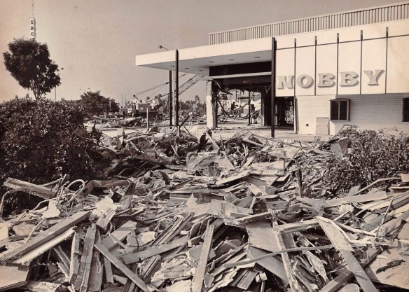 Demolition of South Bay Center in preparation for construction of the South Bay Galleria is underway in this Daily Breeze file photo from Jan. 11, 1984.