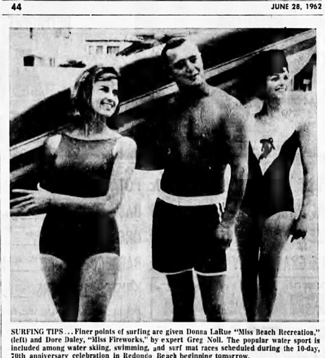 Torrance Herald, Sports front page, June 28, 1962. (Photo: Torrance Historical Archives database, Torrance Public Library)