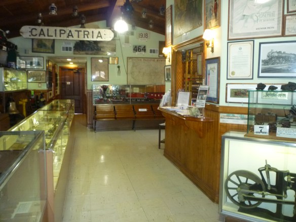 The interior of the Lomita Railroad Museum. (March 2015 Daily Breeze photo)