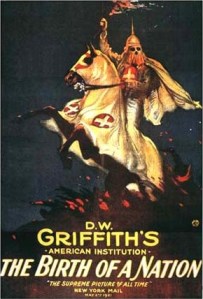Movie poster for the 1915 film, "Birth of a Nation."