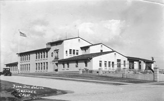 Fern Avenue School , shortly after its completion in 1932. (Photo: Torrance Historical Society)