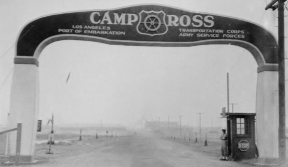 Entrance to Camp Ross in Wilmington. Undated photo. (U.S. National Archives at Riverside)