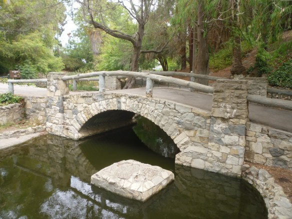 The stone bridge over the ponds at Averill Park in San Pedro. (ZJune 2016 Daily Breeze photo)