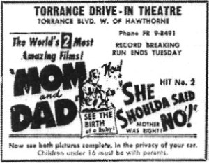Ad from the Torrance Herald, March 30, 1958, Page 3. (Courtesy Torrance Public Library)