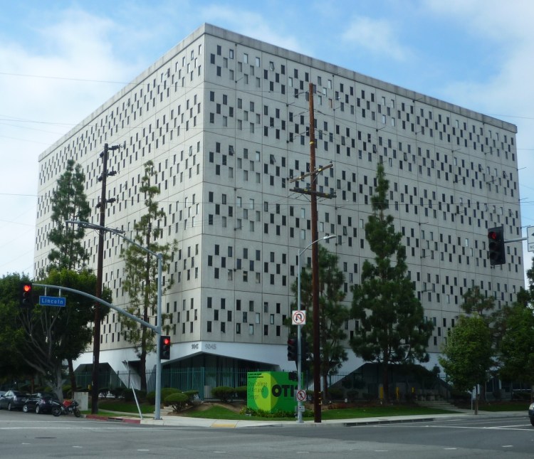 The Otis College of Art and Design occupies the "punchcard" building originally built for IBM Aerospace in 1963. (October 2014 Daily Breeze photo)