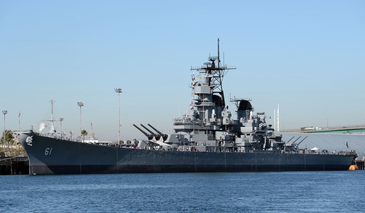 USS Iowa. Port of Los Angeles Saturday, December 28, 2013, in San Pedro, CA. (Steve McCrank /DailyBreeze Staff Photographer)