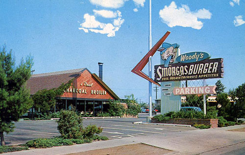 Woody's Smorgasburger was co-founded by Ralph Wood Jr., who later founded Admiral Risty in Rancho Palos Verdes. (Credit: Old Los Angeles Restaurants website)