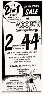 Torrance Herald ad, Oct. 13, 1960, Page 8. (Credit: Historical Newspaper Archives database, Torrance Public Library)