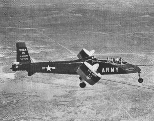 Testing the Doak Model 16 at Edwards AFB. From the U.S. Navy's All Hands magazine, October 1959.