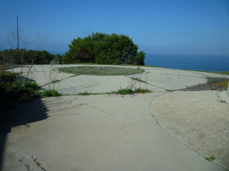 What remains of the gun emplacement at Battery Barnes near Rancho Palos Verdes City Hall.  (March 2014 Daily Breeze photo)
